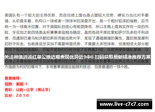 关注微信逍遥红单公推近期表现优异近9中6 扫码获取最新精准推荐方案